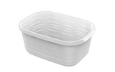 Plastic Laundry Basket - Clear